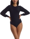 Commando Butter Turtleneck Bodysuit In Navy In Black