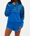 Beach Riot Atticus Moisture Wicking Pullover Jacket In Multi