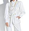 Cristina Sabatini Alessia Long Sleeve Blouse In Off White In White