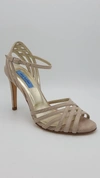 Dee Keller Gold Jane Heels In Beige In Beige