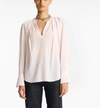A.l.c Nomad Silk Top In Calcite In Multi