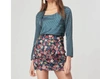 Cameo Collective Time Flew Polka Dot Top In Blue In Blue