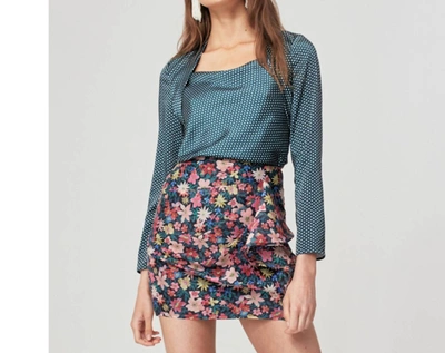 Cameo Collective Time Flew Polka Dot Top In Blue