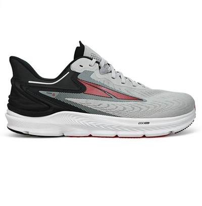 Altra Men's Torin 6 Running Shoes - 2e/wide Width In Gray/red In Multi