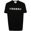 Iceberg Logo-print Cotton T-shirt In Black