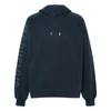 Jacquemus Relaxed Fit Cropped Hoodie With Raglan Sleeves In Blue
