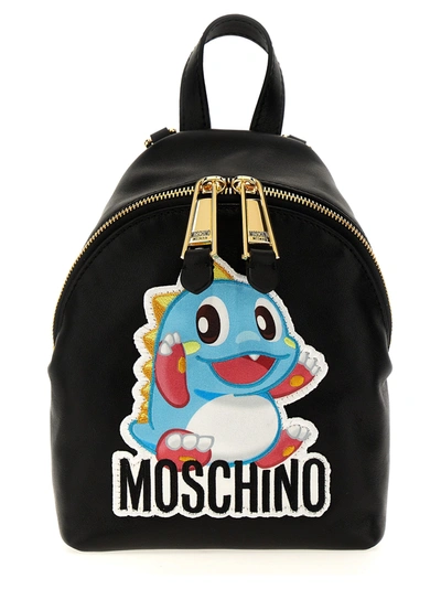 Moschino Bubble Bobble Backpacks Black