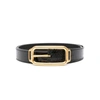 Tom Ford 3 Cm Croc Embossed Leather Belt In Black