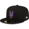 New Era Black New York Mets Authentic Collection Alternate On-field 59fifty Fitted Hat In Black