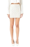 Endless Rose Sequin Miniskirt In Ivory