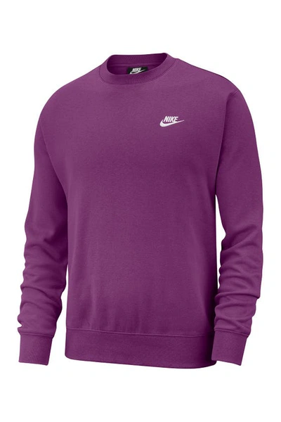 Nike Men's  Sportswear Club Fleece Crew In Purple