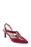 Easy Spirit Recruit Slingback Pointed Toe Pump In Deep Pink