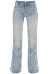 Y/project Hook And Eye Jeans Woman Blue In Cotton