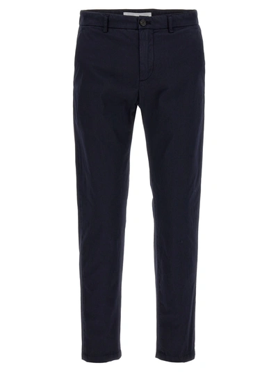 Department Five Prince Cotton Linen Pants In Navy