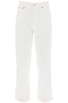 Agolde Bootcut Leather-blend Trousers