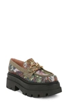 Circus Ny By Sam Edelman Brooklyn Chain Platform Loafer In Dark Moss Multi