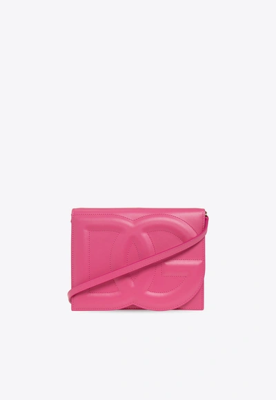 Dolce & Gabbana Dg Logo Crossbody Bag In Pink