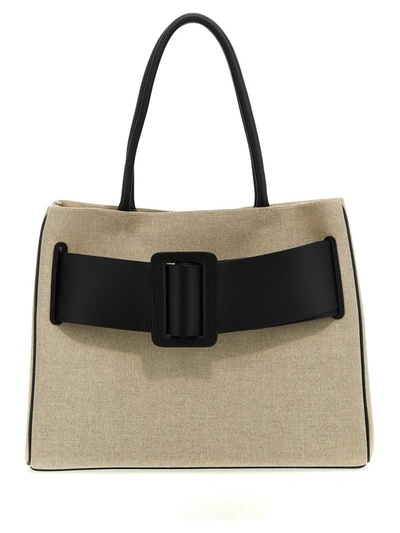 Boyy Bobby Buckle Canvas Tote Bag In Black