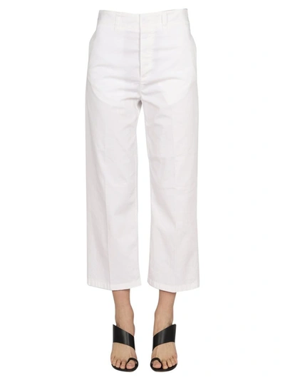 Department 5 Cropped Fit Jeans In White