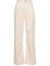 Isabel Marant Oriane Barrel Leg Jeans In Nude & Neutrals