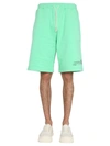 Msgm Fantastic Green Bermuda In Green