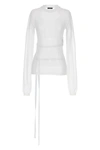 Ann Demeulemeester Suéter Cuello Redondo - Blanco In White