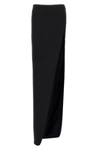 Ann Demeulemeester Black Leather Skirt In Black