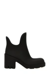 Burberry Marsh Rubber Ankle Rain Booties In Black