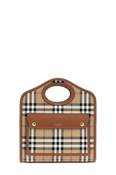 Burberry Women 'pocket' Mini Handbag In Brown