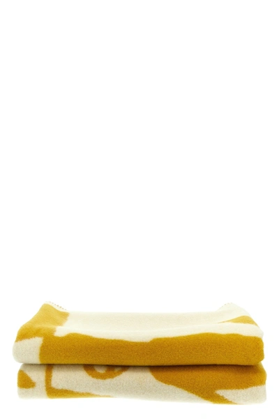 Burberry Women Logo Blanket In Yellow