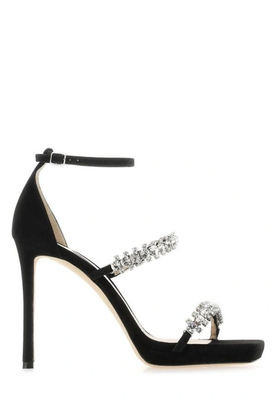 Jimmy Choo Woman Black Suede Bing Sandals