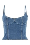 Magda Butrym Denim Top In Multicolor