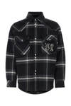 PALM ANGELS PALM ANGELS MAN EMBROIDERED FLANNEL SHIRT