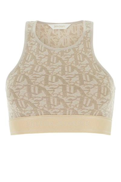 PALM ANGELS PALM ANGELS WOMEN EMBROIDERED VISCOSE BLEND TOP