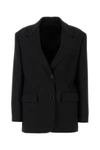 PRADA PRADA WOMAN BLACK WOOL BLAZER