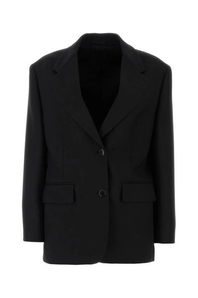 Prada Woman Black Wool Blazer