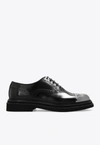 DOLCE & GABBANA BROGUE LACE-UP SHOES IN LEATHER