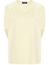 Fabiana Filippi Crew-neck Cotton T-shirt In Yellow