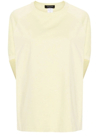 Fabiana Filippi Crew-neck Cotton T-shirt In Yellow