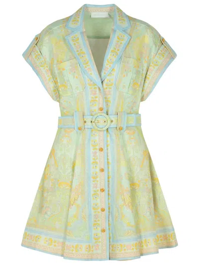 801 Acacia Light Green Linen Dress