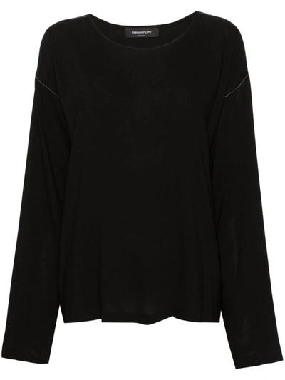 FABIANA FILIPPI FABIANA FILIPPI LONG SLEEVE VISCOSE TOP