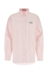 Prada Light Pink Oxford Oversize Shirt In Pink