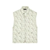 Stone Island Printed Brushed Gilet In Green