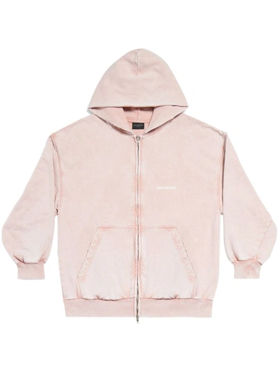 Balenciaga Mirror Hoodie In Pink