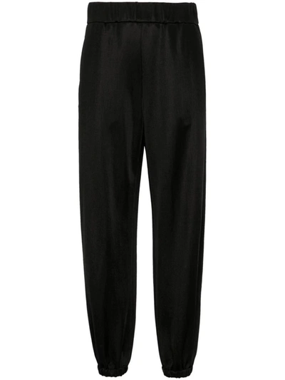 Jil Sander High-waist Tapered Trousers In Black