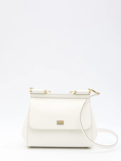 Dolce & Gabbana Medium Sicily Bag In White