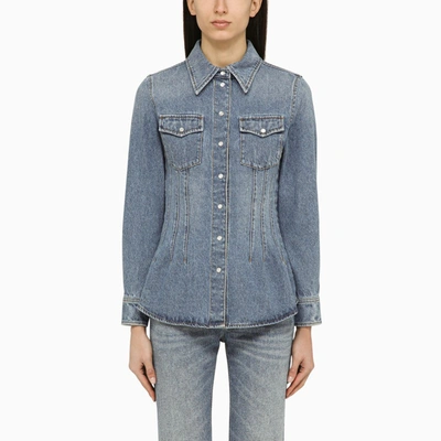 CHLOÉ CHLOÉ FOGGY BLUE DENIM SHIRT