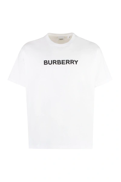 Burberry Cotton Crew-neck T-shirt In White