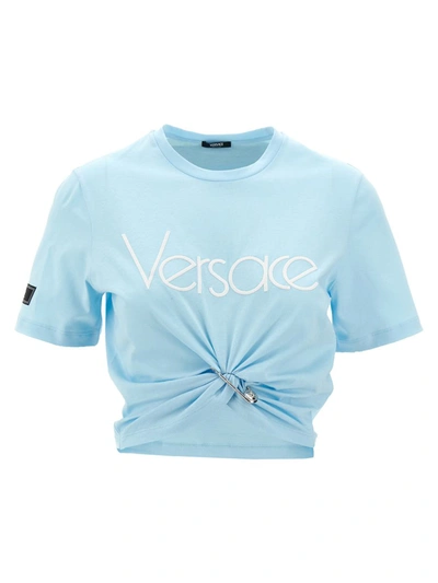 Versace 1978 Re-edition Logo棉质短款上衣 In Pastel