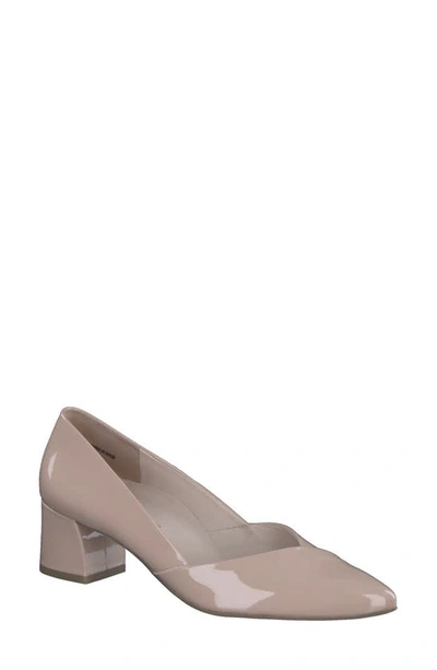 Paul Green Rendi Pointed Toe Pump In Frappe Soft Patent